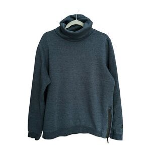 Nike Men's Pullover Long Sleeve - Side Zip - Cinch Strap - Sz L - Dark Blue